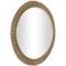 CosmoLiving by Cosmopolitan Brass Metal Ball Wall Mirror with Beaded Detailing 32" x 1" x 32"